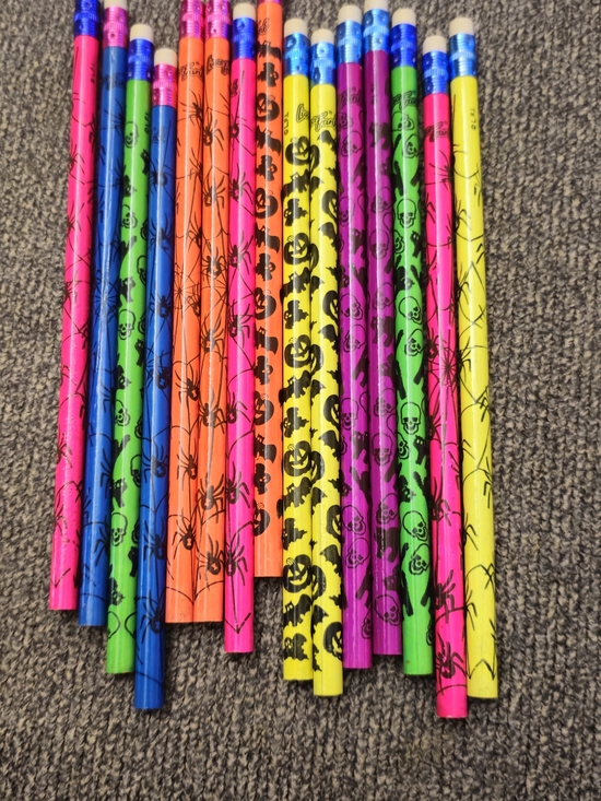 Lisa Frank Other - Assorted Neon Halloween Party Pencils - Multicolor